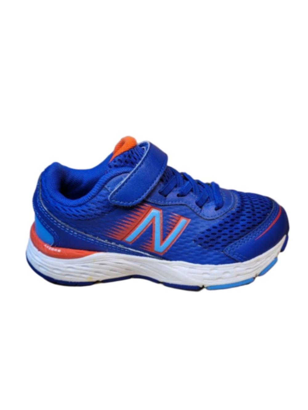 New Balance Kids' 680v6 Running Shoes Blue and Red Slip On No Tie Size 11.5C